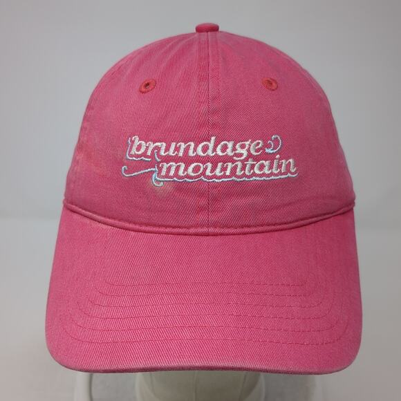 Brundage Mountain Slideback Baseball Cap Pink One Size Adjustable Attitude 101 - Picture 2 of 8